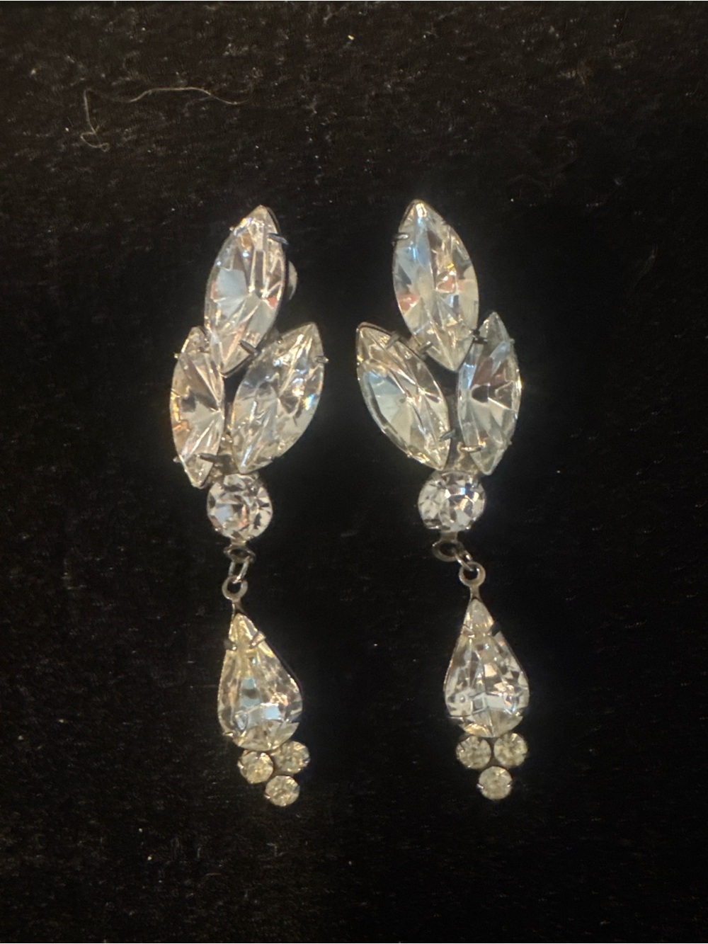 Vintage Eisenberg Ice Drop Dangle Earrings